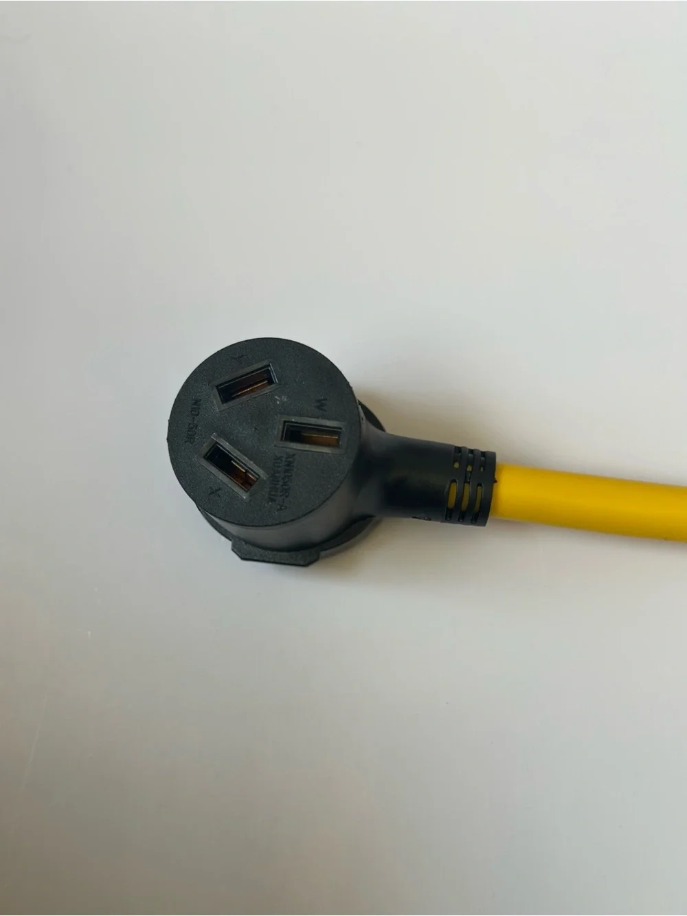 Yellow Extension Adapter Cable with Black Connectors